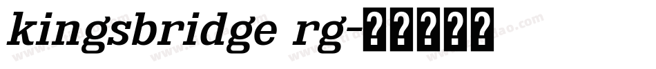 kingsbridge rg字体转换